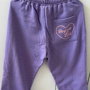 BTS Army Official Weverse Merch Boy With Luv Purple Sweatpants